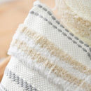 GobekUsa Boho Geometric Tufted Tassel Cushion Cover 30x50/45x45cm