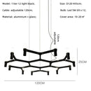 GobekUsa Crown Major Chandelier: Modern Luxury LED Light for Kitchen, Hotel, Living Room