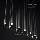 GobekUsa Crystal Water Drop Ceiling Chandelier for Classic Living Room Decor
