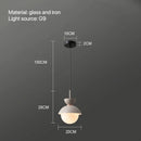 GobekUsa Glass Ball Pendant Lamp: Modern Nordic Light Fixture for Home Decor, Kitchen, Dining, Bedroom