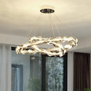 GobekUsa Crystal Chandelier Pendant Light - Dimmable Modern Luxury LED Chrome Luminaria
