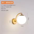 GobekUsa Glass Ball Wall Light: Modern Nordic Living Bedroom Sconce Fixture