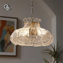 GobekUsa Glass French Pendant Chandelier for Dining Room Bedroom Bar Decor