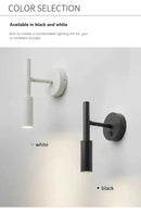 GobekUsa LED Wall Lamp Reading Light Adjustable Rotation Bedroom Spotlight