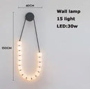 GobekUsa Glass Gold Pendant Light for Living Room Luxury Bubble Necklace