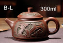 GobekUsa Antique Bronze Teapot Set Mine Purple Mud Yixing 300ml&550ml Tea Pot