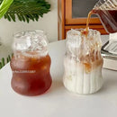 GobekUsa Heat-Resistant Stripe Glass Cup for Home and Office Drinkware
