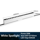 GobekUsa LED Track Light 10/20W COB Adjustable Grille Spot Lamp Linear Fill Rail Lighting