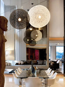GobekUsa Hemp Rattan Sphere Pendant Lights for Home Decor & Lighting