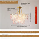 GobekUsa Leafless Crystal Chandelier: Modern French Living Room & Bedroom Lighting