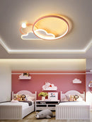 GobekUsa Kids LED Ceiling Light: Modern Nursery Chandelier for Bedroom, Smart Cartoon Lamp