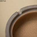 GobekUsa Ceramic Ashtray with Lid - Stylish Smoking Accessories for Home and Office