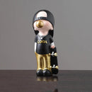 GobekUsa Boys Sports Statues: Basketball, Football, Skateboarding. Children's Decor, Gifts, Sculpture.