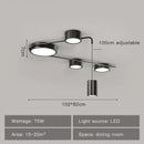 GobekUsa Black LED Chandeliers for Living Dining Bedroom Hall Kitchen: Modern, Simple Indoor Lighting