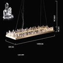GobekUsa Arrow Crystal LED Chandelier: Modern Living Room Dining Table Bedroom Home Light