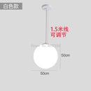 GobekUsa Acrylic Ball Pendant Lights Modern Nordic Led Hanging Lamp for Living Room