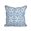 GobekUsa Indigo Blue & White Embroidered Pillow Covers - 50x50cm