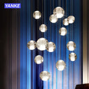 GobekUsa Crystal Bubble Ball Pendant Light for Home Decor and Hospitality Spaces