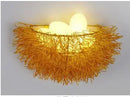 GobekUsa Gold Bird Nest LED Wall Lamp Modern Home Decoration Wall Sconce