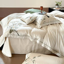 GobekUsa Deluxe Lyocell Cotton Embroidery Bedding Set - Soft, Silky, Breathable Luxury Bed Set