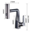 GobekUsa Digital Display Waterfall Basin Faucet Cold Hot Mixer Rotating Sink Tap
