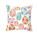 GobekUsa Easter Rabbit & Eggs Pillowcase: Festival Home Decor Flower Bunny Print Cushion Cover