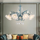 GobekUsa Crystal Flower Chandelier: Luxury LED French Style for Home, Hotel, or Shop