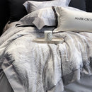 GobekUsa Egyptian Cotton Bedding Sets: Queen King Ru Sizes - Luxe Bed Linens