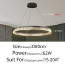 GobekUsa Acrylic Circle Chandelier Pendant Lights - Modern Indoor Lighting Decor for Living Room