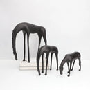 GobekUsa Abstract Horse Iron Sculpture - Metal Animal Figurine for Home Decor