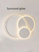 GobekUsa Circles LED Ceiling Lights Modern Minimalism Dimmable Bedroom Lamp Fixtures