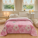 GobekUsa Dinosaur Patterns Snowflake Velvet Blanket in Various Sizes for Home/Office