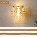 GobekUsa Luxe Crystal Glass Wall Lamp for Aisle, Living Room, Bedroom & Corridor Lighting