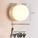 GobekUsa LED Stone Wall Lamp Modern Nordic Mirror Light for Home Decor