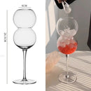 GobekUsa Globe Shape Wine Glasses Set for Home Bar Parties and Events