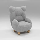 GobekUsa Kids' Lamb Velvet Bear Sofa Chair: Cute & Cozy Single Seat for Bedroom & Living Room
