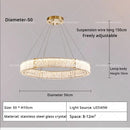 GobekUsa Crystal Living Room Chandelier Modern Simple Atmosphere Zhongshan Lamps
