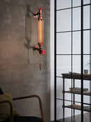 GobekUsa Industrial Pipe LED Wall Sconce for Bedside Bedroom Aisle Cafe Restaurant