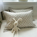 GobekUsa Korean Floral Cotton Pillowcase 40x60cm, 48x74cm, 50x80cm, Home Cushion Cover