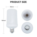 GobekUsa LED Flame Light Bulb 4 Modes Party Flame Effect Light for KTV Festival Garden Decor
