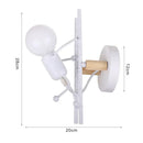 GobekUsa Industrial LED Wall Sconce Iron Bedside Lamp Retro Loft Indoor Lighting