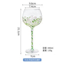 GobekUsa Hand Painted Glass Goblet: Creative Red Wine Glasses Cup for Wedding Party