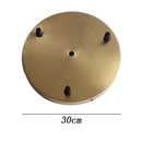 GobekUsa Brass Ceiling Plate Iron Pendant Lamp Bases - DIY Round Chassis Kit