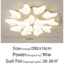 GobekUsa Aisal Flower Ceiling Chandelier with Remote Dimming for Modern Home Decor