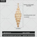 GobekUsa Crystal Chandelier for Penthouse Villa Living Room - Modern Light Luxury Design