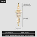 GobekUsa Crystal Chandelier | French Simple Design for Dining Room, Living Room, and Master Bedroom