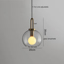 GobekUsa Glass Ball LED Pendant Light - Modern Hanging Lights for Home, Restaurant, Cafe