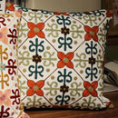 GobekUsa Ethnic Flower Elephant Pillowcase, Hand-Embroidered Boho Cushion Cover