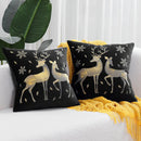 GobekUsa Christmas Tree Embroidered Cushion Cover - Festive Decor Pillow Cover