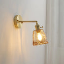 GobekUsa Glass Copper LED Wall Lamp with Knob Switch for Modern Home Decor